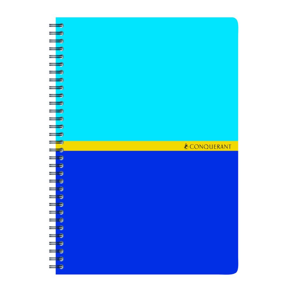 Carnet Conqurant 7 - 70 g - couverture couche vernie - 14.8 x 21 cm - reliure spirale - 180 pages