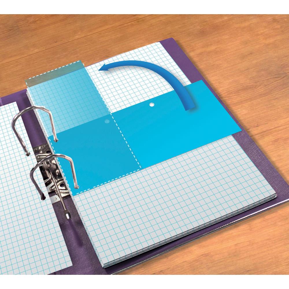 Jeu d'intercalaires rectangulaire Duo - Horizontal ou vertical - paquet de 60 -bleu - paquet 60 units