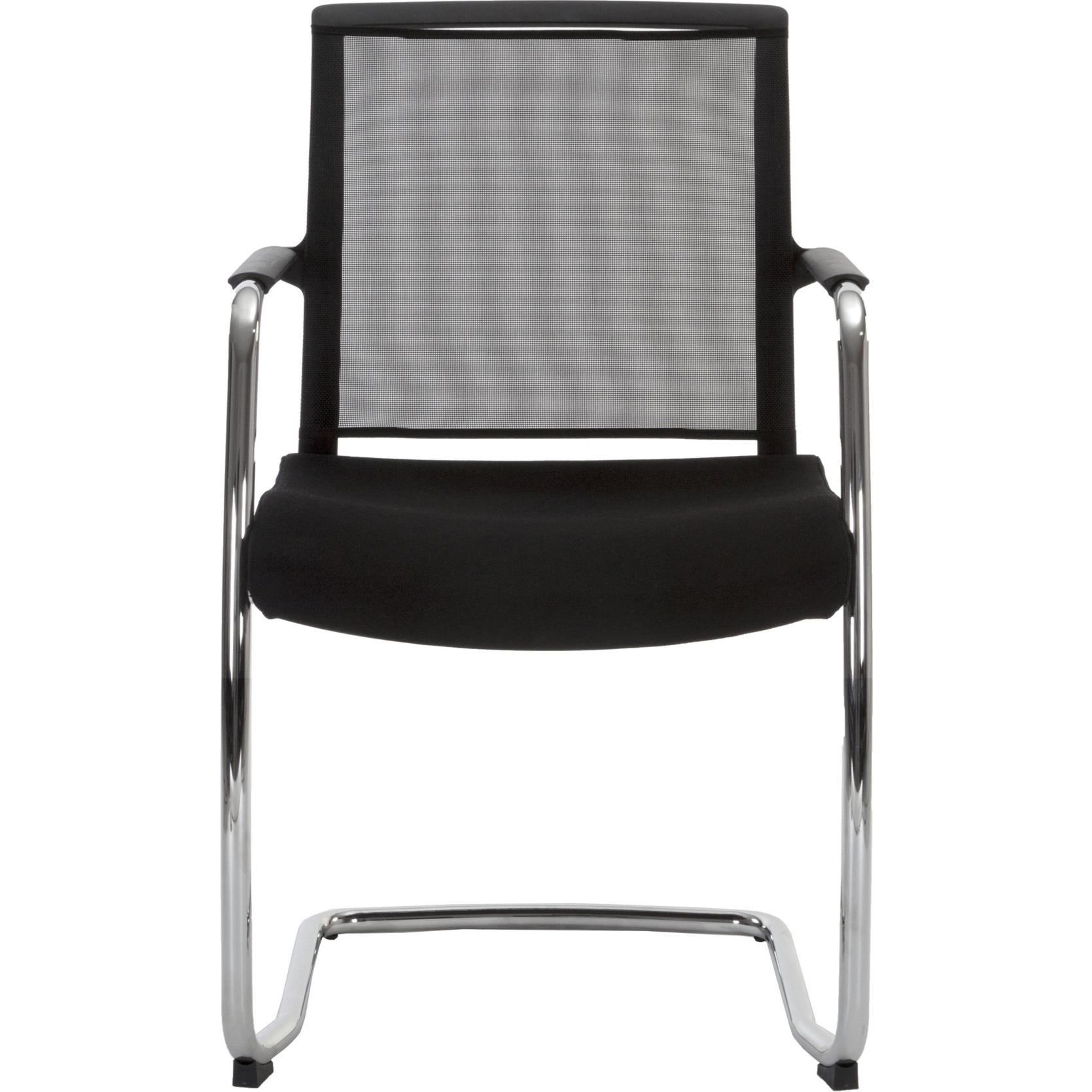 Chaise de runion & visiteur Blend maille,tissu pitement luge - noir