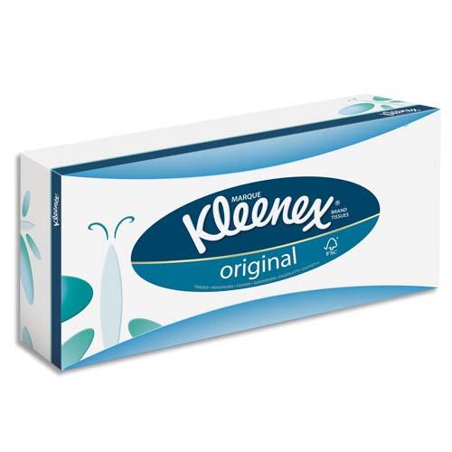 Mouchoirs Kleenex Original - blanc - 3 plis - boite de 72 mouchoirs