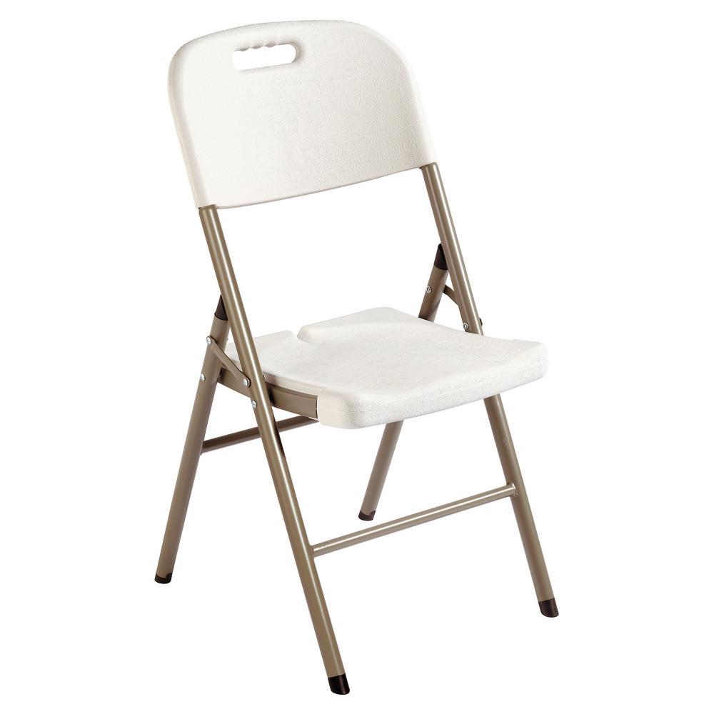 Chaise polythylne - Pliante - gris