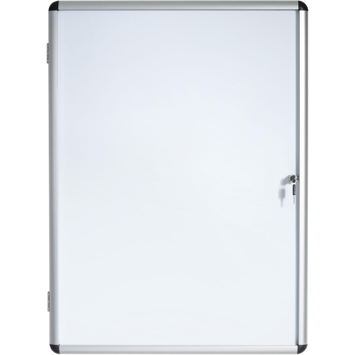 Vitrine d'intrieur Bi-Office Enclore porte-battante fond magntique - 6 feuilles A4 - dimensions L72 x H67,4 x P3,5 cm