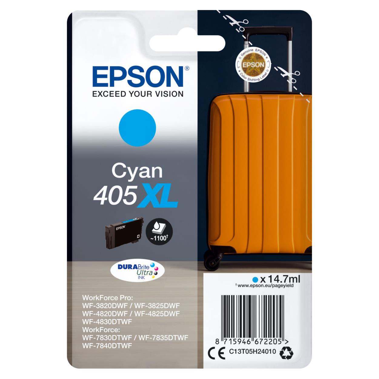 Cartouches pour imprimantes - Epson singlepack cyan 405xl durabrite ultra ink