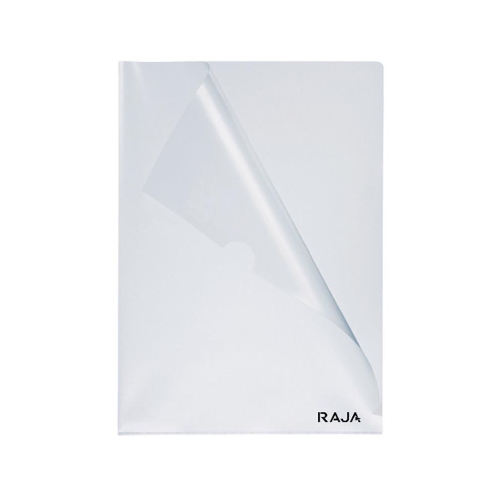 Pochettes coin A4 RAJA polypropyl�ne grain� 10/100 - Paquet de 100