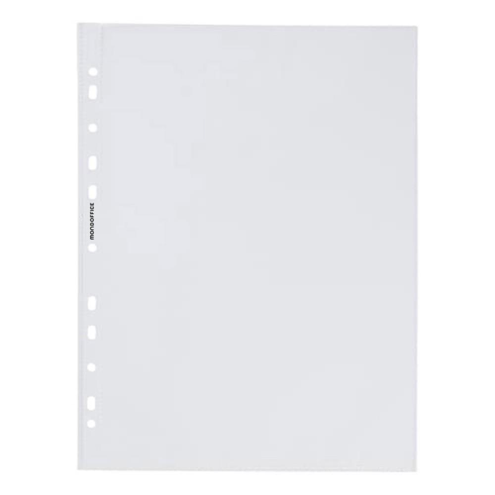 Pochettes perfor�es A4 Mondoffice polypropyl�ne 8/100 - Paquet de 50