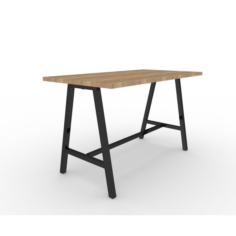 Table haute de confrence Prisme - L180 x L90 cm - chne Nebraska