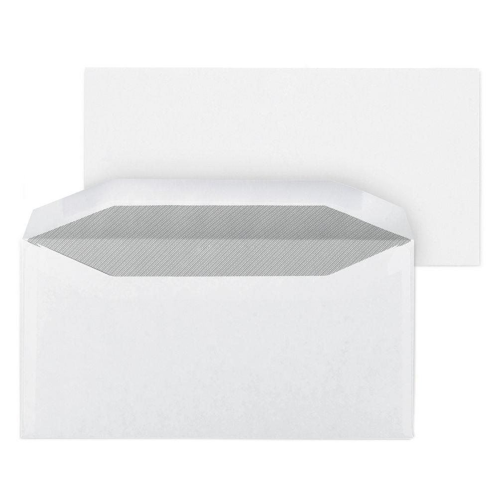 Enveloppe blanche Raja pour mise sous pli automatique - 115 x 225 mm - avec papier cristal fentre - 45 x 100 mm - fermeture gomme - papier 80 g