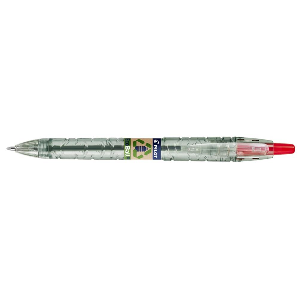 Stylo bille rtractable Pilot B2P Begreen - avec zone de prhension - pointe moyenne 1 mm