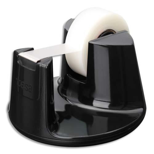 Dvidoir Tesa Compact - livr avec un rouleau adhsif invisible - coloris noir