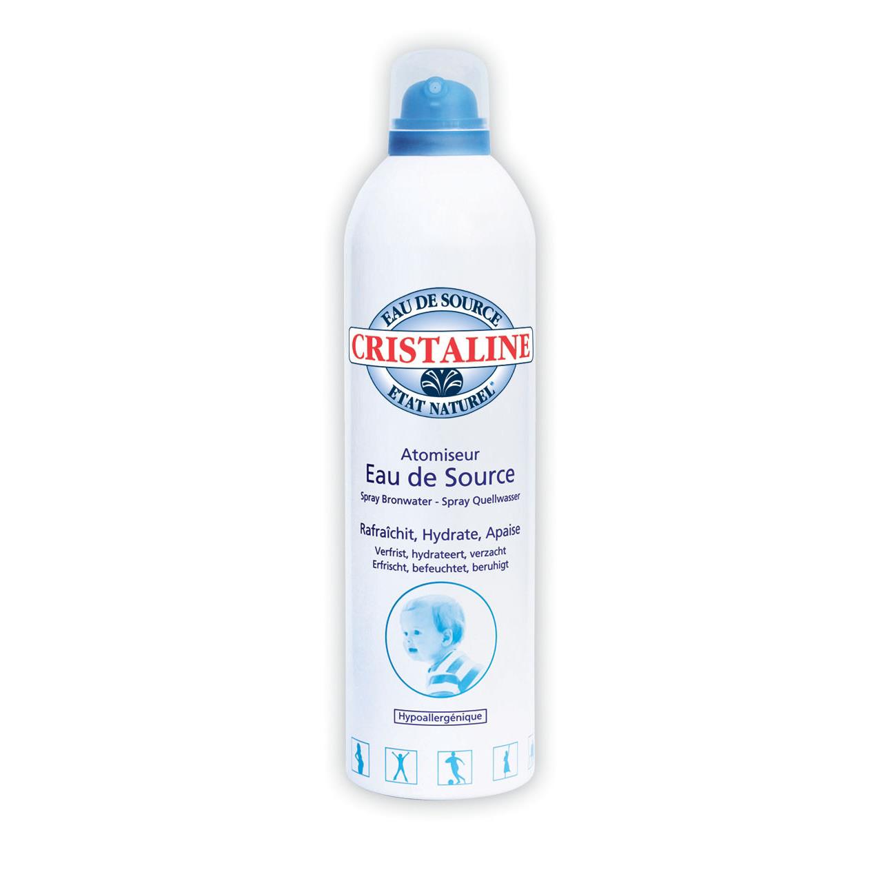 Brumisateur d'eau de source Cristaline - 150 mL