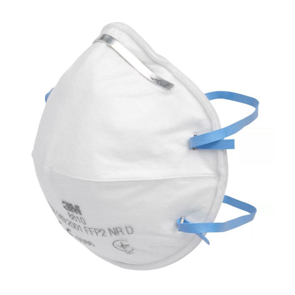 Masque anti poussire FFP2 3M avec coque - Sans soupape - Blanc