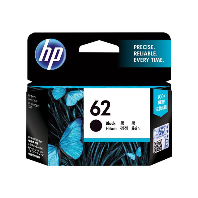 Cartouches pour imprimantes - Hp 62 cartouche d'encre noire authentique