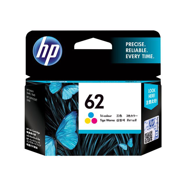 Cartouches pour imprimantes - Hp 62 cartouche d'encre trois couleurs authentique