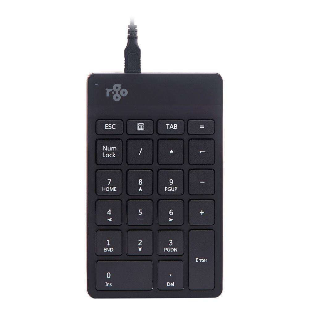 R-go tools clavier r-go numpad break, clavier numrique ergonomique avec logiciel de pause, filaire, noir