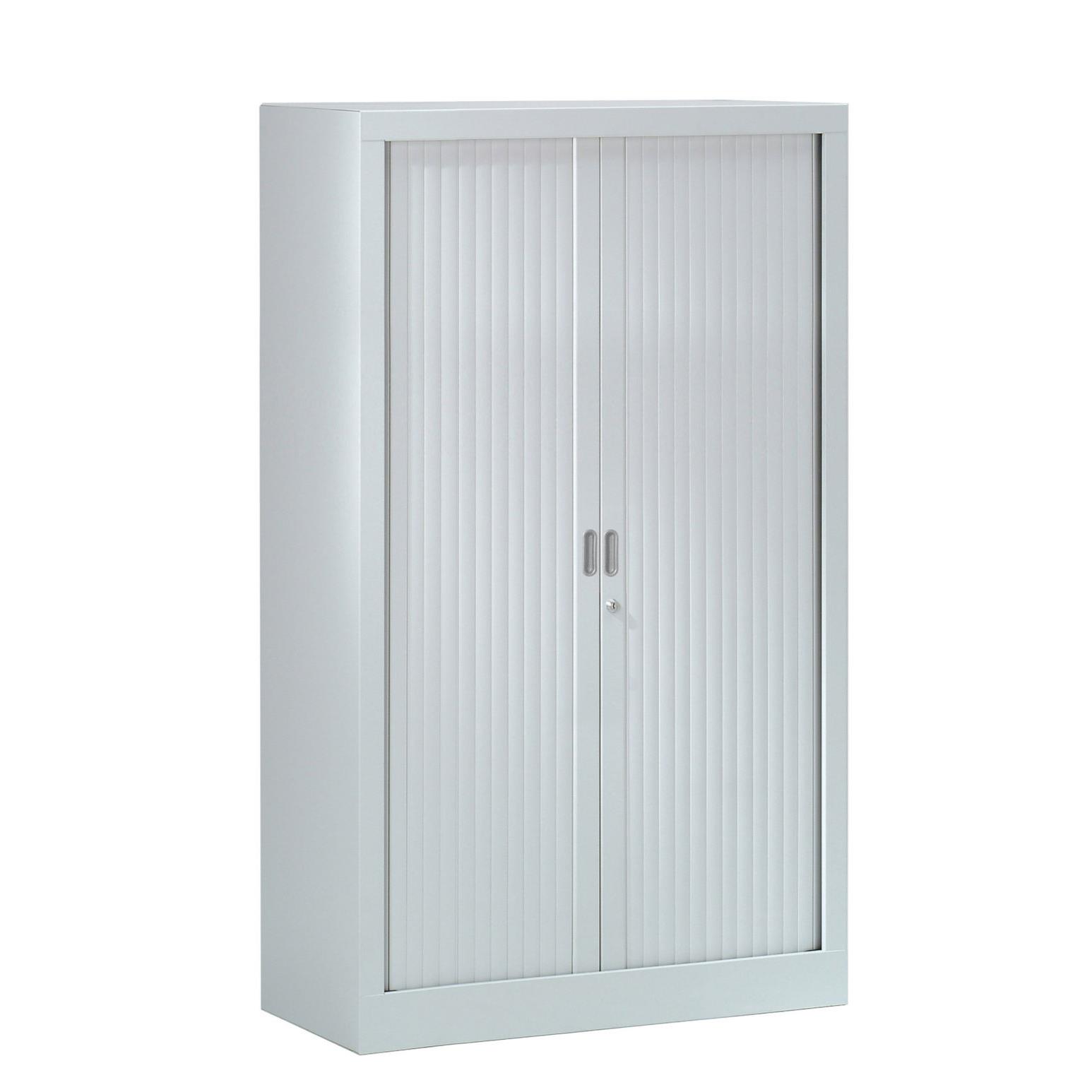 Armoire mtal monobloc  rideaux Gnric H.136 x L.80 cm - coloris Gris