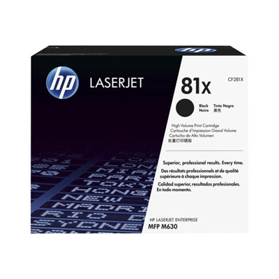 Cartouches de toner - Hp 81x toner laserjet noir authentique grande capacit