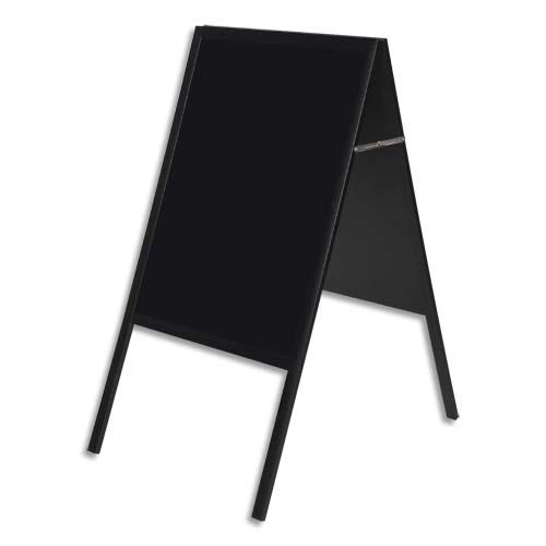 Chevalet ardoise BI-SILQUE noire double face 60x45 cm