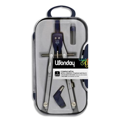 Coffret compas Safetool - mine + bague universelle + tui de mines