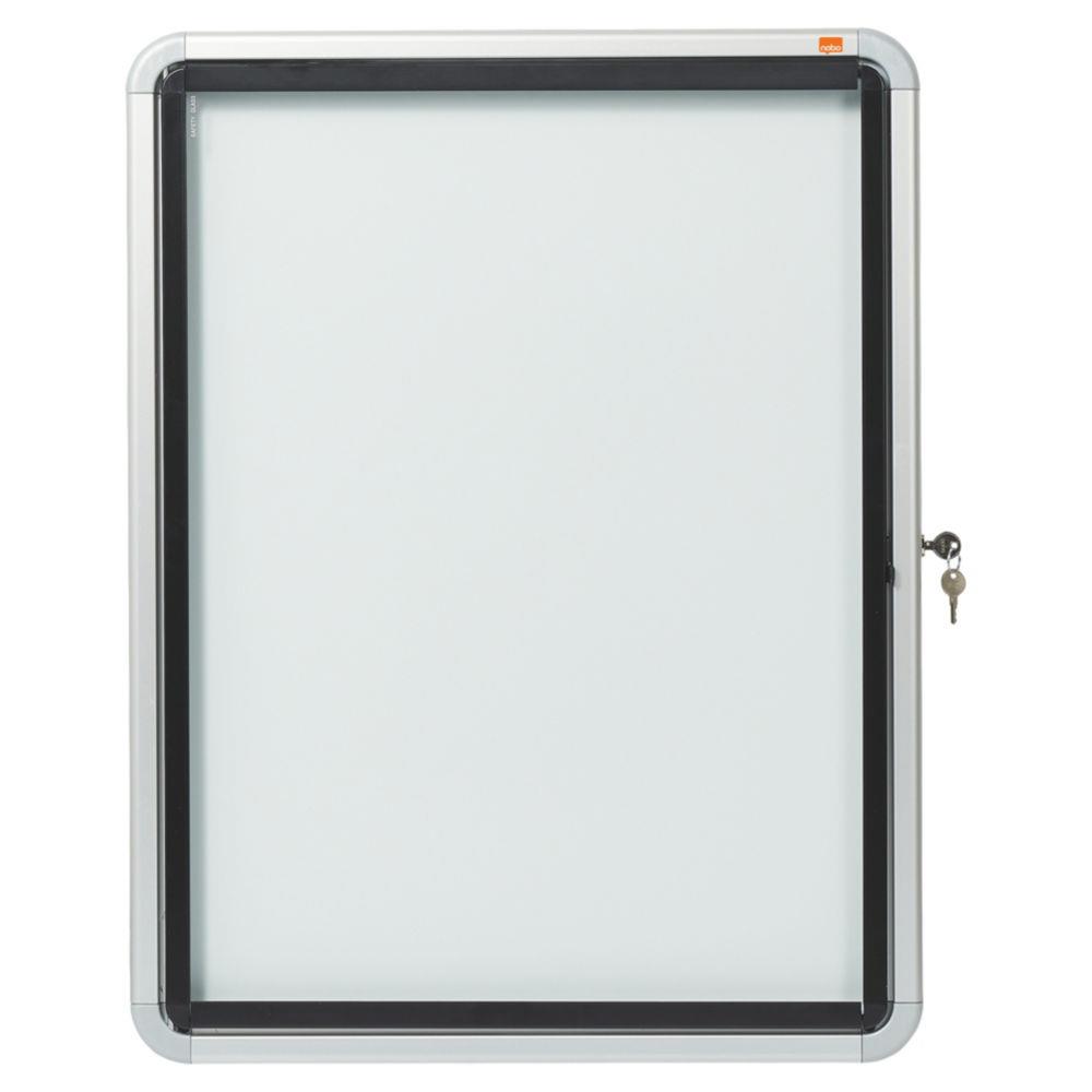 Vitrine d'extrieur Nobo porte-battante fond magntique - 4 feuilles A4 - dimensions L53 x H69 x P4,5 cm