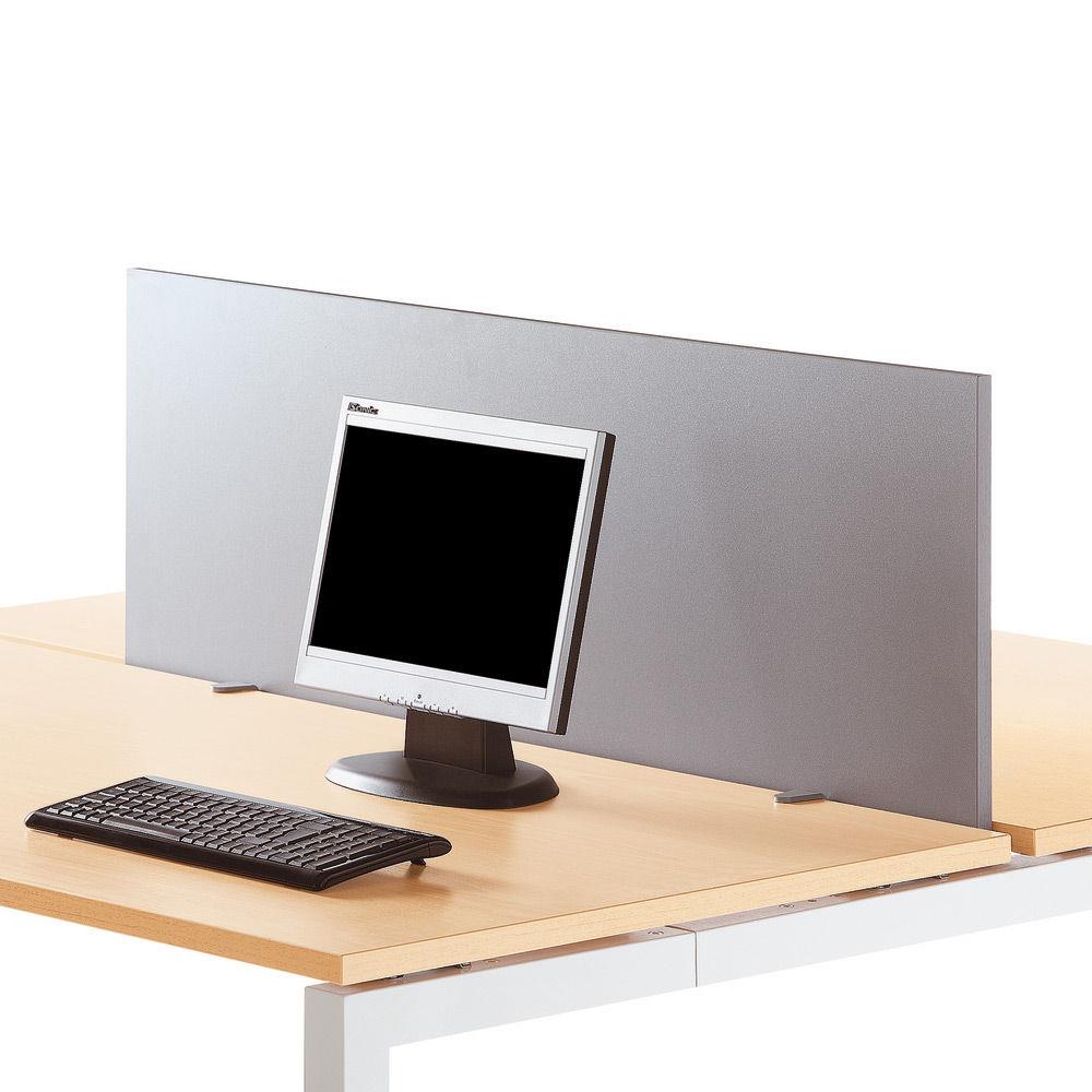 Panneau cran pour bureau - L. 80 cm - aluminium