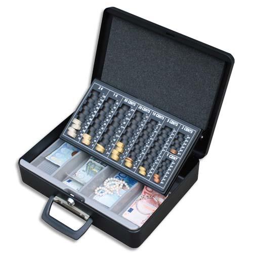 Coffret-caisse  monnaie et billets Pavo - 36,5 x 11,5 x 28 cm