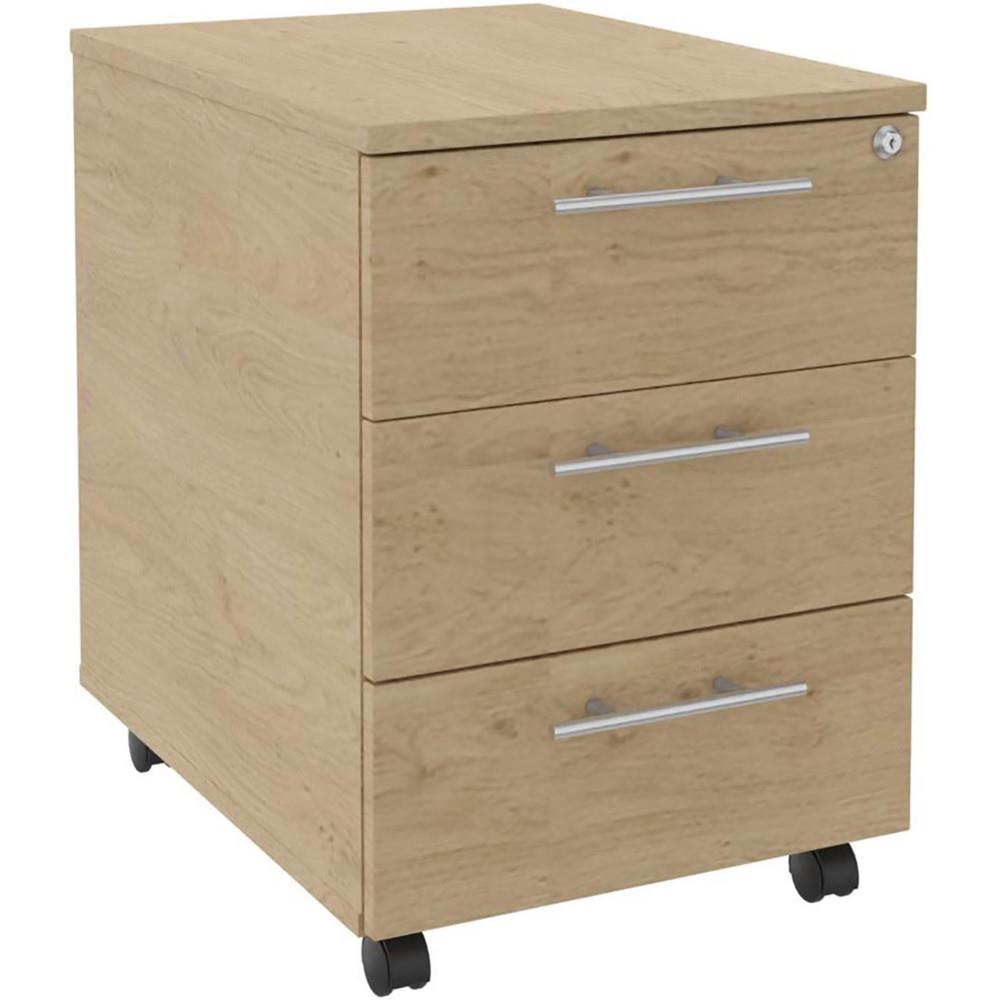 Caisson mobile Tempo 3 tiroirs - L43 x P60 x H 60 cm - chne
