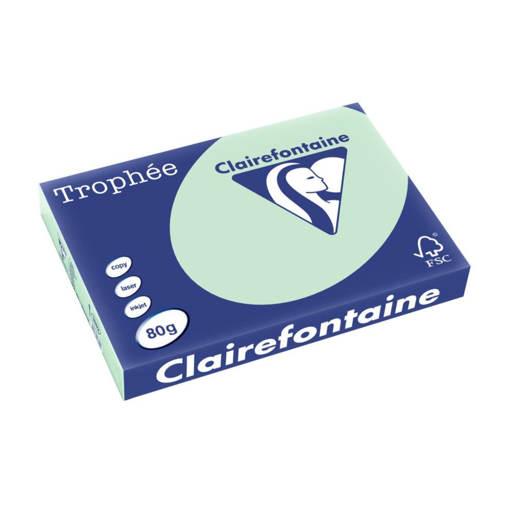 Papier Trophe - vert - teinte pastel - 80 g - A3 - ramette de 500 feuilles