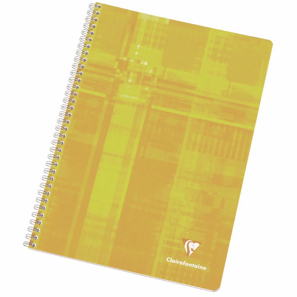 Cahier Clairefontaine Metric - reliure spirales - 17 x 22 cm - 100 pages - grands carreaux - papier 90g