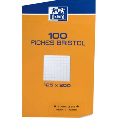 100 fiches bristol oxford