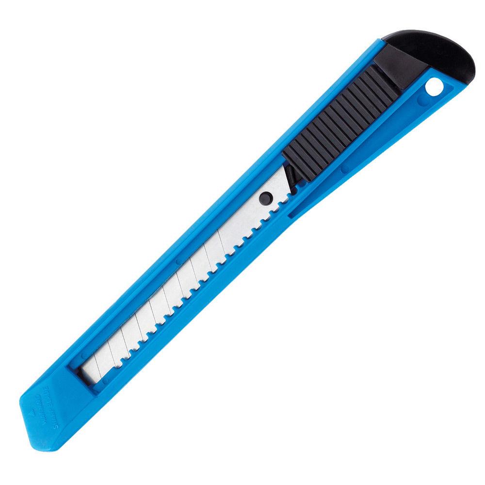 Cutter avec corps plastique lame rtractable bleu lame 9 mm