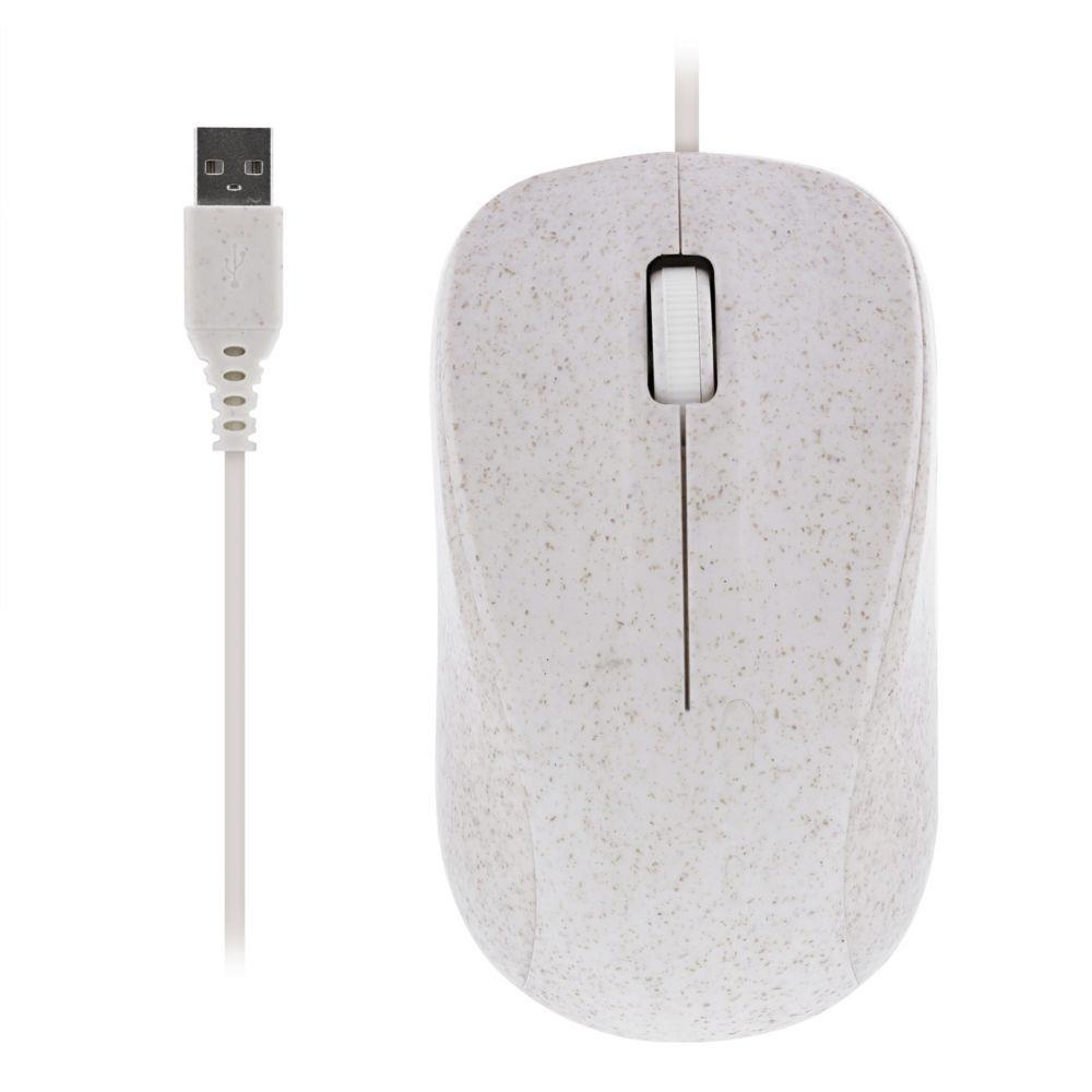 Souris filaire TNB en bio-plastique - USB - Gris
