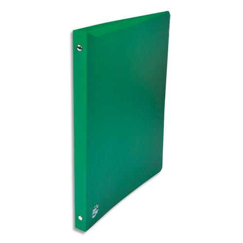 Classeur 4 anneaux en polypropylne opaque 5/10e - dos 2cm - anneaux 15mm - vert