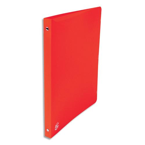 Classeur 4 anneaux en polypropylne opaque 5/10e - dos 2cm - anneaux 15mm - rouge