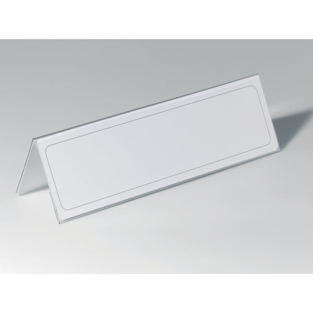 Chevalet porte-nom en PVC - 10,5 x 29,7 cm - boite de 25