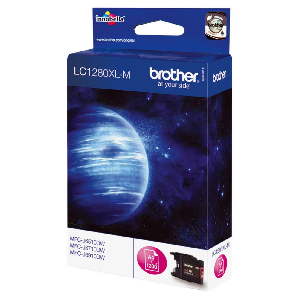 Cartouches pour imprimantes - Brother lc1280xlm - cartouche d'encre originale  haut rendement - magenta
