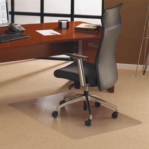 Tapis protge-sols pour sols durs ou moquette FLOORTEX - en polycarbonate - L200 x H150 cm - transparent