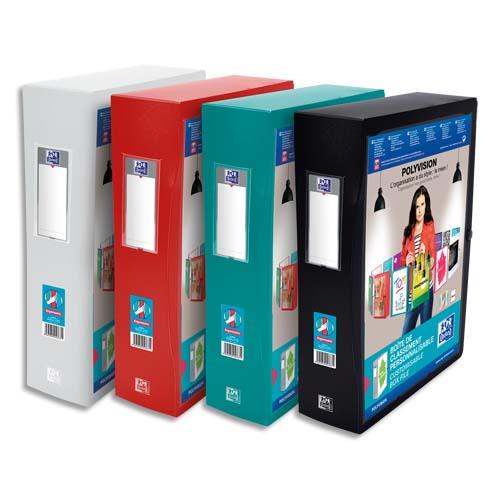 Bote de classement personnalisable ELBA POLYVISION - format 24x32cm - dos 8cm - coloris assortis opaque