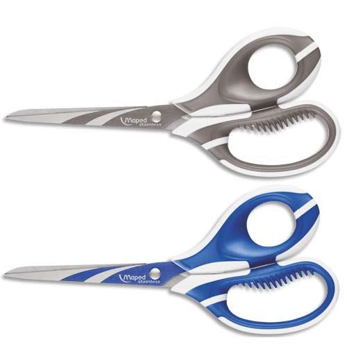 Ciseaux Maped Zenoa Fit - 18 cm - asymtriques - anneaux ergonomiques 3D