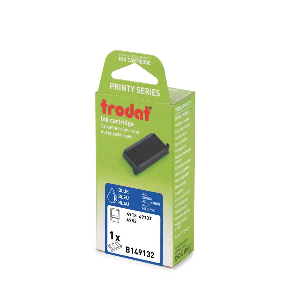 Cassette d'encre de rechange pour Tampons Trodat Printy 4913 - Bleu