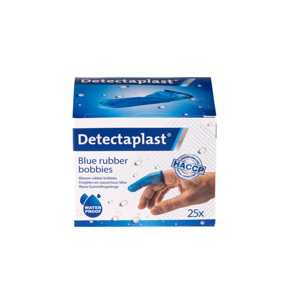 Doigtier en caoutchouc Detectaplast bleu - HACCP - Waterproof - Bo�te de 25