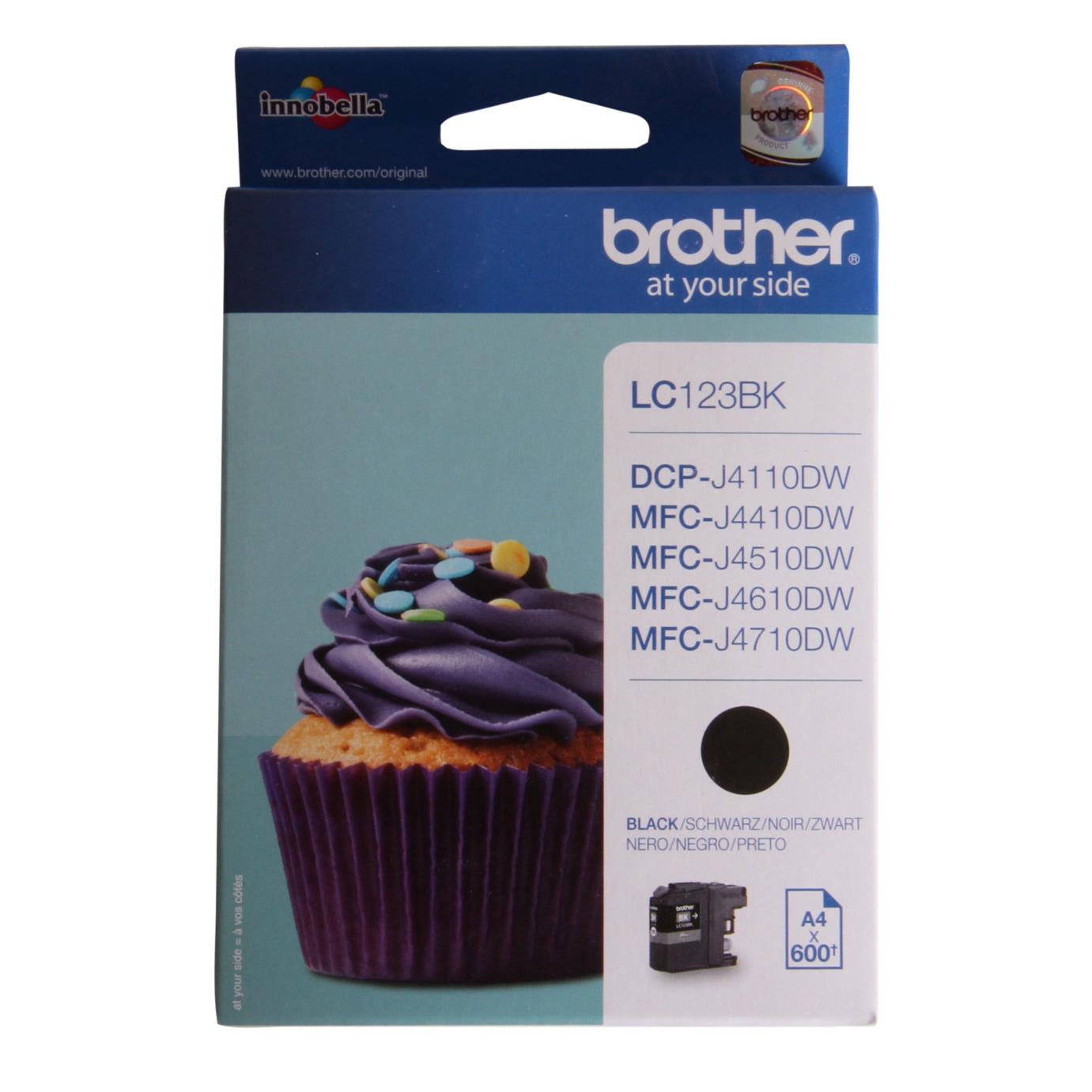 Cartouches pour imprimantes - Brother lc123bk - cartouche d'encre originale - noir