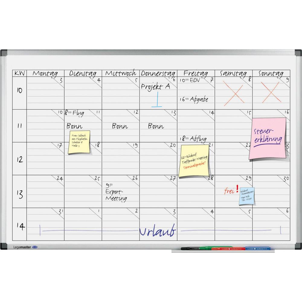 Tableau de planning Legamaster Entre/Sortie - blanc - 60 x 45 cm
