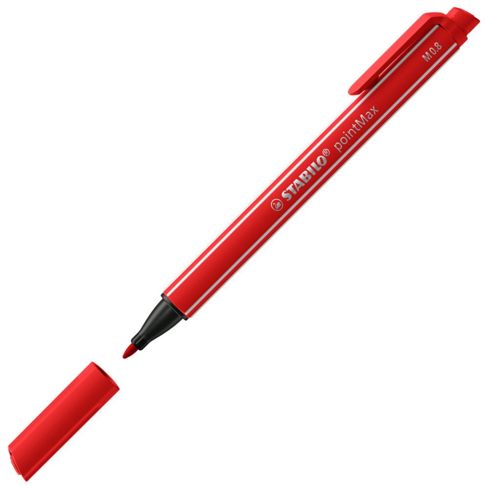 Stylo feutre Stabilo pointMax - pointe multi-fonction - rouge