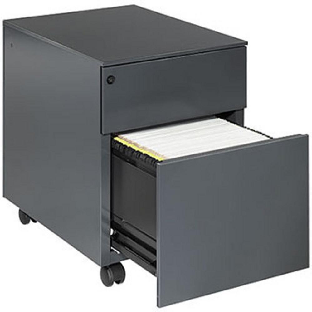 Caisson mobile Mobi - 2 tiroirs - anthracite