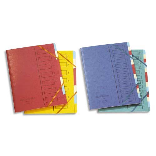 Trieur en carte forte Emey 17 - 4.3/10e - 12 compartiments - coloris assortis
