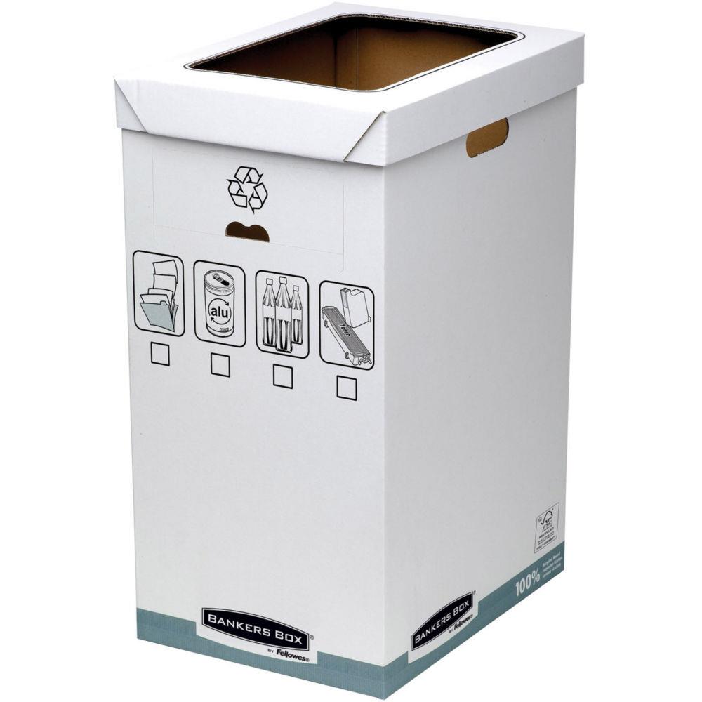Corbeille de tri slectif Bankers Box pour le recyclage des papiers - 90L