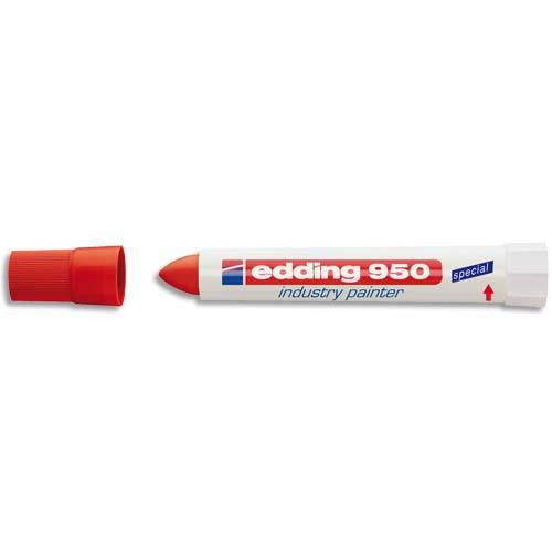 Marqueur industriel Edding E 950 - pointe ogive 17 mm - rouge