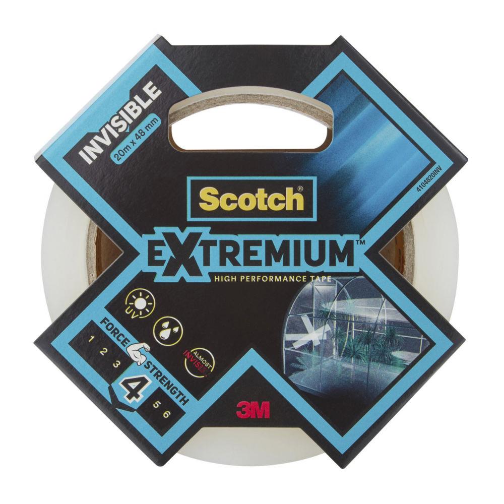 Ruban adhsif Scotch extremium invisible toil rouleau 48 mm x 20 m - Transparent