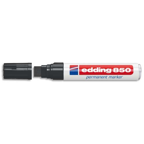Marqueur Edding 850 permanent- corps alu - pointe biseaute - coloris noir