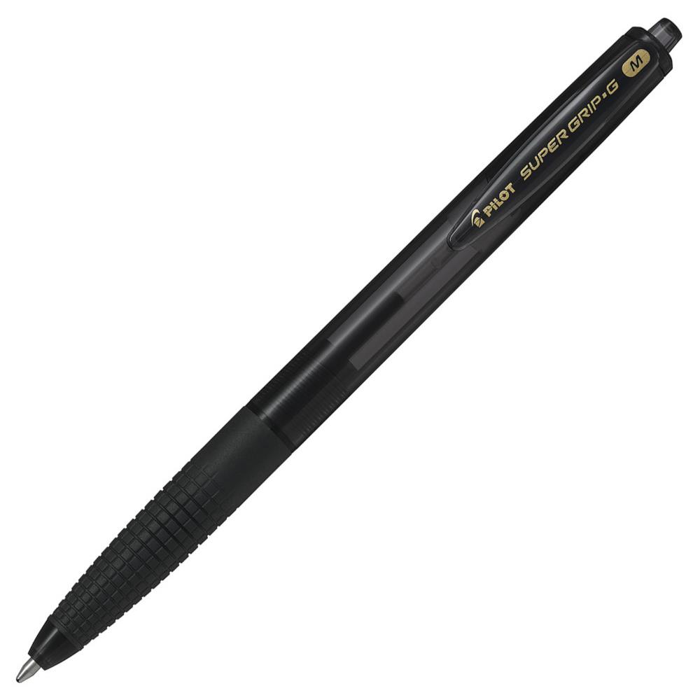 Stylo bille Pilot Super Grip G rtractable - pointe moyenne - noir